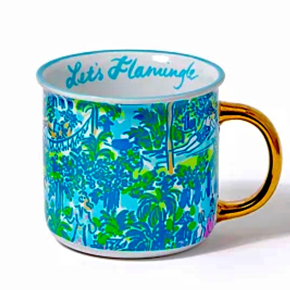 Lilly Pulitzer Kitchen Lily Pulitzer Printed Mug Lets Flamingle